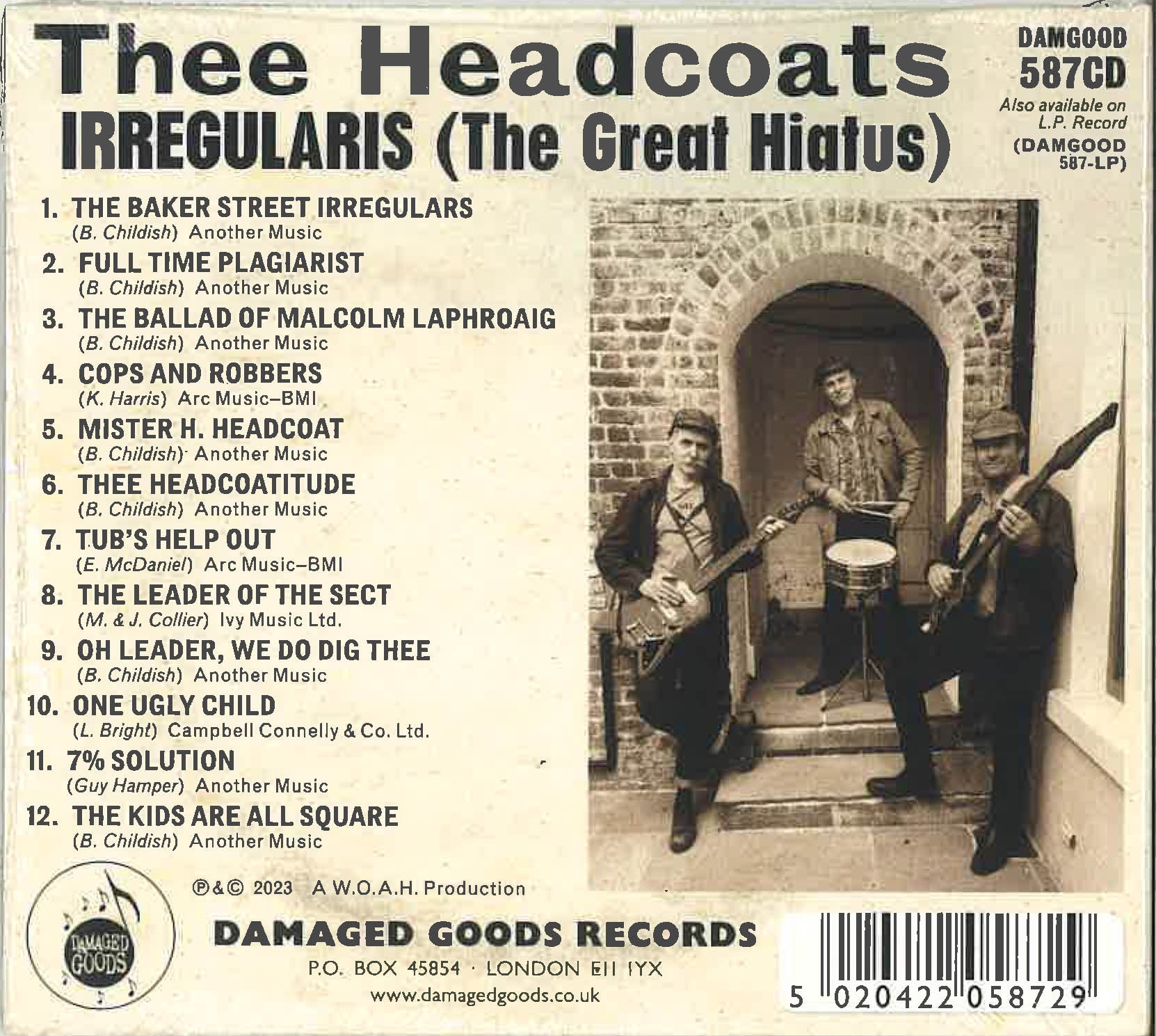 HEADCOATS (ヘッドコーツ)  - Irregularis (The Great Hiatus) (UK 限定デジパックCD /New)