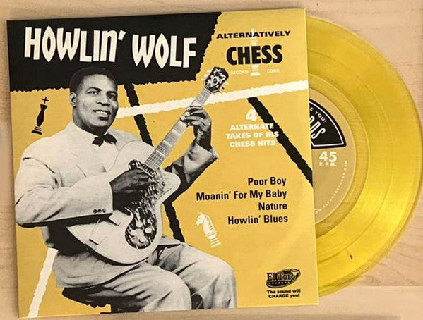 HOWLIN’ WOLF (ハウリン・ウルフ)  - Alternatively CHESS / Poor Boy +3 (Spain 限定4曲入りジャケ付き「クリア・イエロー盤」7インチEP/New)