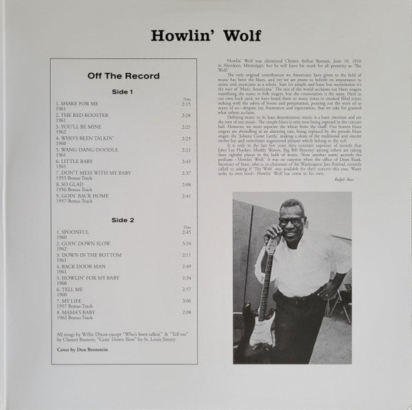 HOWLIN’ WOLF (ハウリン・ウルフ)  - Howlin’ Wolf [Rockin' Chair] (EU 限定復刻再発180g重量「黒盤」LP/見開きジャケ/New-DOL-929HG)