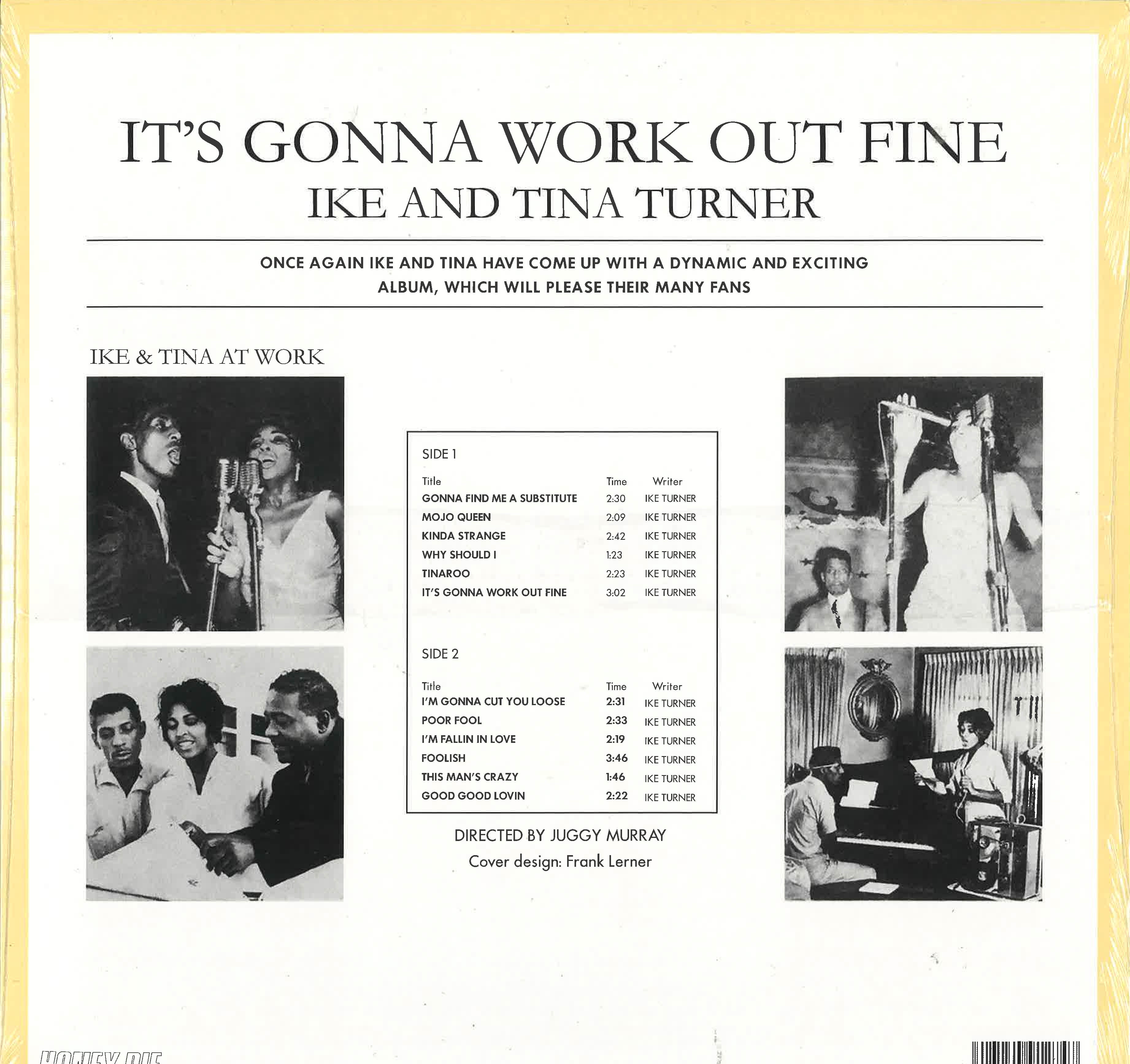 IKE & TINA TURNER (アイク&ティナ・ターナー)  - It's Gonna Work Out Fine (EU 限定復刻再発 LP/New) '63年SUE社での名作アルバム！