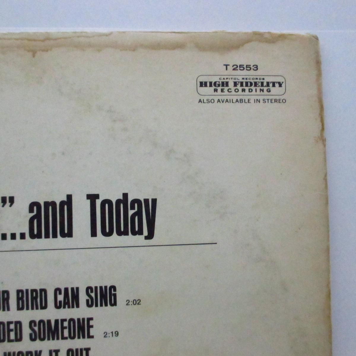 BEATLES (ビートルズ) - Yesterday & Today (US Orig Mono LP