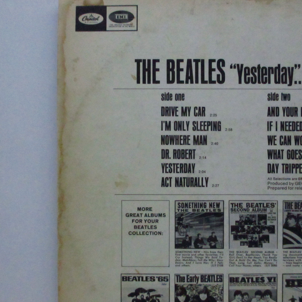 BEATLES (ビートルズ) - Yesterday & Today (US Orig Mono LP
