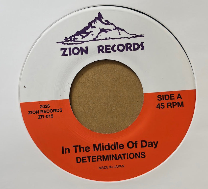 DETERMINATIONS (デタミネーションズ)  - In The Middle Of Day / I'm Free (Japan 限定プレス 7"/予約商品）2026年10月16日頃発売！