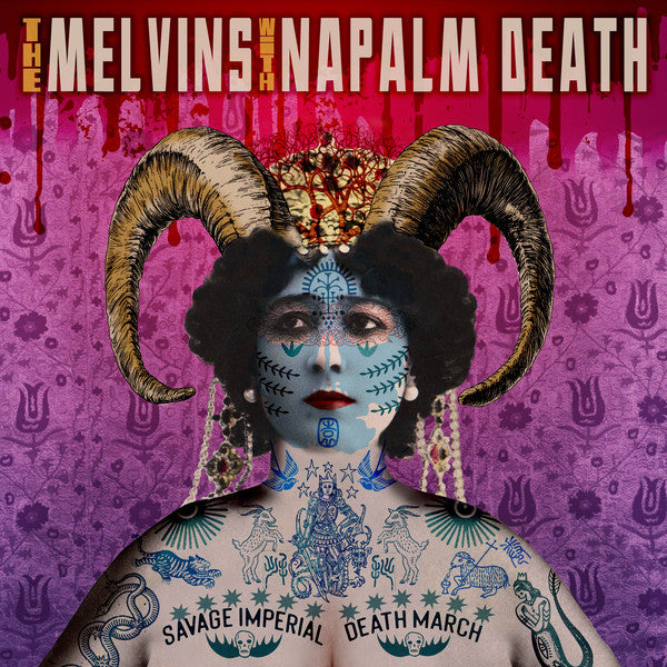 MELVINS with NAPALM DEATH (メルヴィンズ / ナパーム・デス)  - Savage Imperial Death March (EU 限定「紫盤」 LP/NEW) '25年豪華コラボレーションアルバム