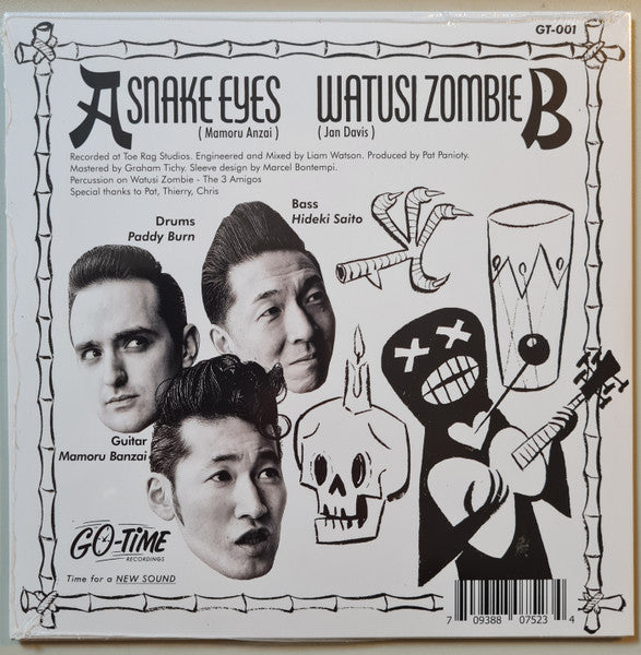 ICHI-BONS (イチ・ボンズ)  - Snake Eyes / Watusi Zombie (US 限定ジャケ付き4曲入り7インチEP/New)