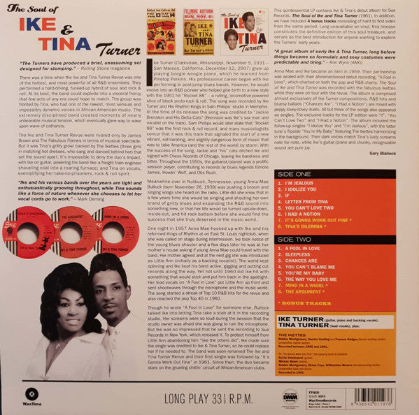IKE & TINA TURNER (アイク&ティナ・ターナー)  - The Soul Of Ike & Tina Turner (EU 限定復刻ボーナス入り再発 180g LP/New)