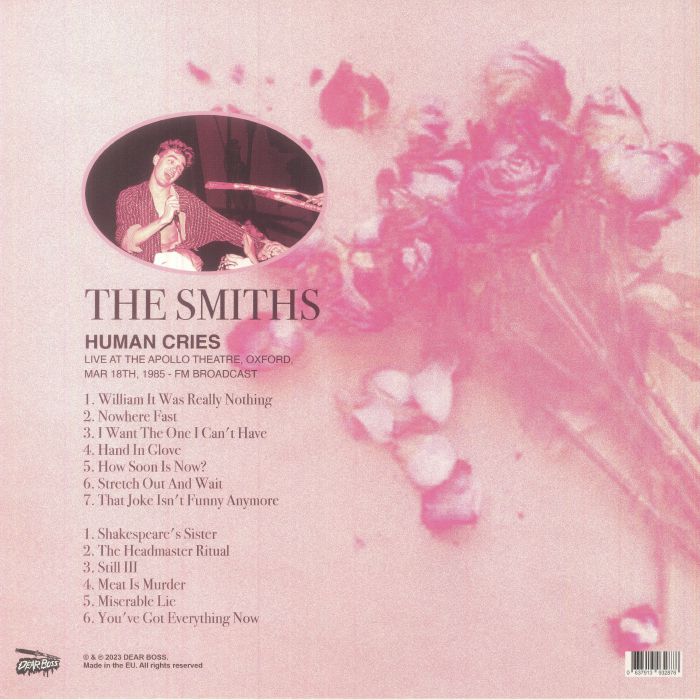 SMITHS, THE (ザ・スミス)  - Human Cries: Live In Oxford, 1985 (EU 限定「ターコイズヴァイナル」 LP/NEW) ライブアルバム