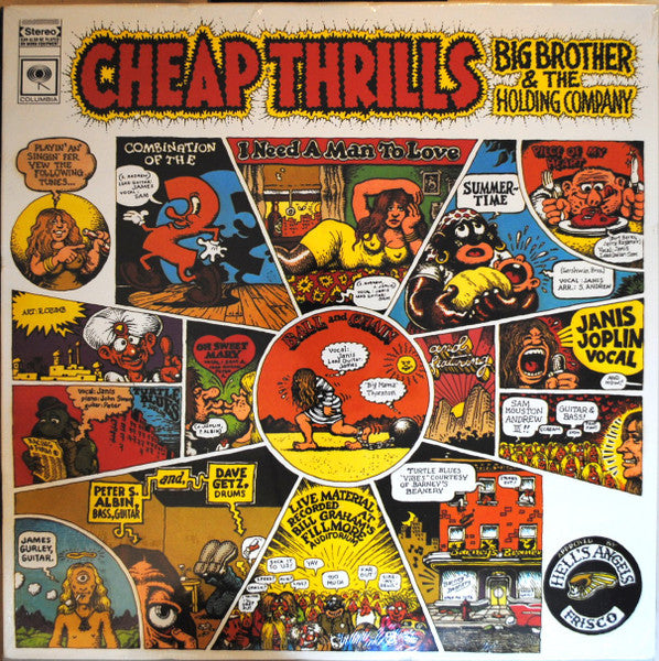 JANIS JOPLIN (BIG BROTHER & THE HOLDING COMPANY) (ジャニス・ジョップリン: ビッグ ブラザー アンド ザ ホールディング カンパニー)  - Cheap Thrills (Italy 限定復刻再発 180g LP-見開きジャケ/New)  ヒッピーカルチャーリンクのブルースロック大名作！