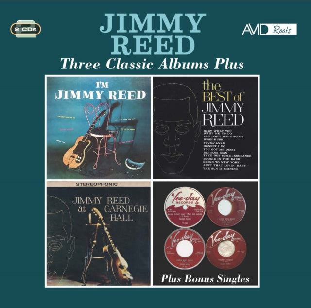 JIMMY REED (ジミー・リード)  - Three Classic Albums Plus (UK 限定合体再発CDx2枚組/New) 全58曲！