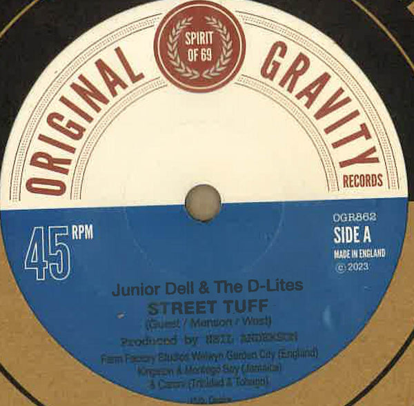 JUNIOR DELL & THE D-LITES  (ジュニア・デル＆ザ・ディーライツ)  - Street Tuff / De 'Im Ah Yankee? (UK 限定 7"/New)
