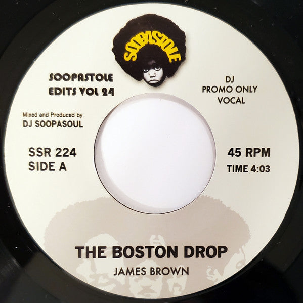 JAMES BROWN (DJ SOOPASOUL) (ジェームス・ブラウン (DJ スーパソウル))  - The Boston Drop (UK 「200枚限定プロモ赤盤」7" / New)