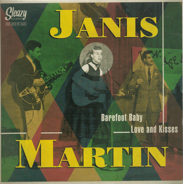 JANIS MARTIN (ジャニス・マーティン)  - Barefoot Baby / Love & Kisses (Spain 限定ジャケ付き再発 7"/New)