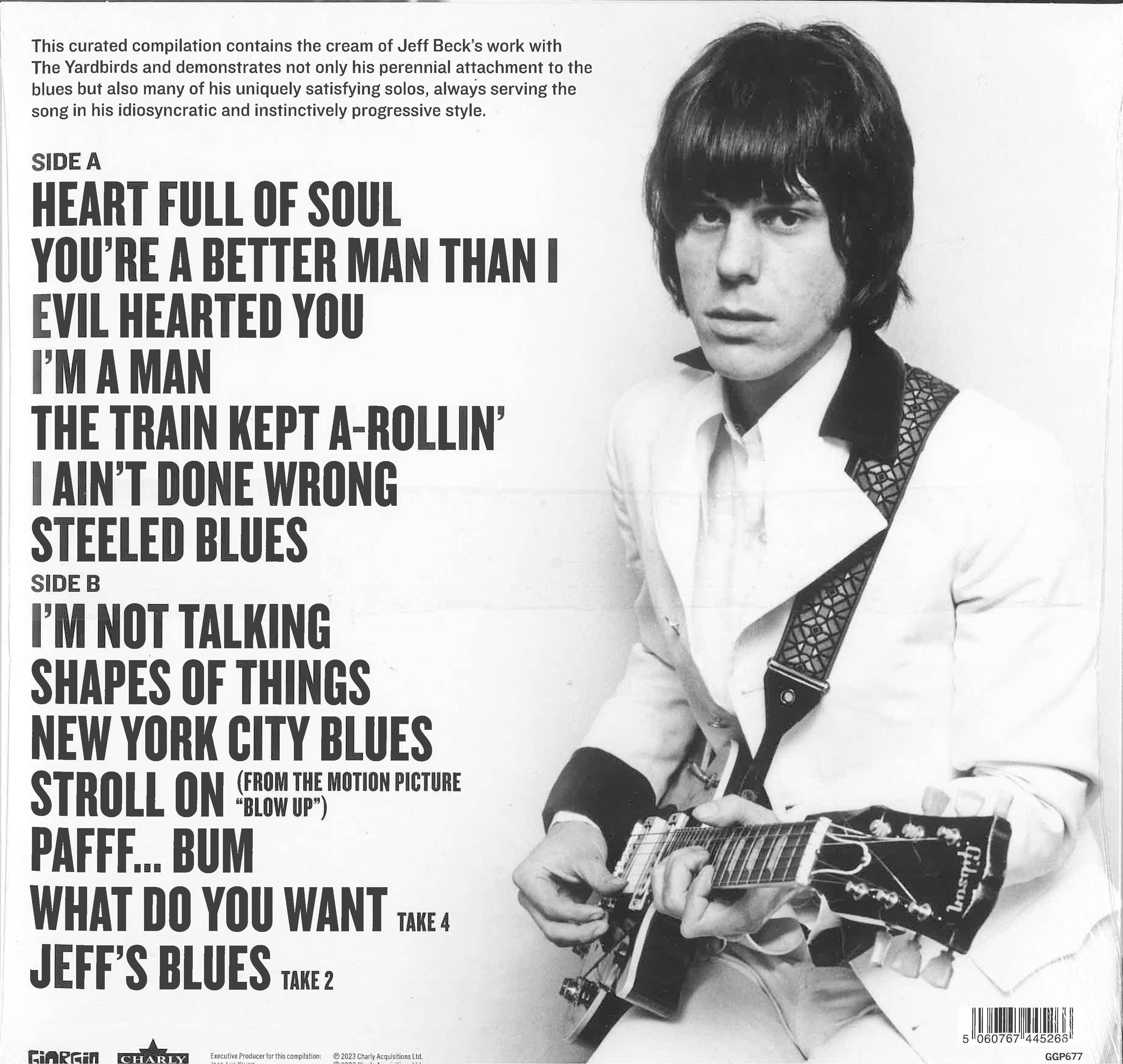 JEFF BECK : YARDBIRDS (ジェフ・ベック : ヤードバーズ)  -  Beck's Blues the defining sound of Jeff Beck with the Yardbirds (EU限定プレス LP/New)