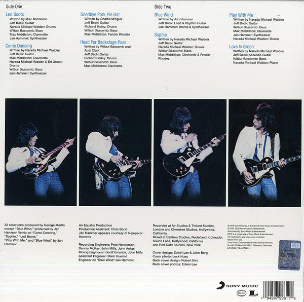 JEFF BECK (ジェフ・ベック)  - Wired (EU限定復刻再発「ブルー VINYL」LP/New)