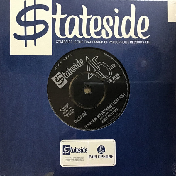 Jerry Williams / Frankie & The Classicals (ジェリー・ウィリアムス / フランキー＆ザ・クラシカルズ)  - If You Ask Me (Because I Love You) / What Shall I Do (UK 限定再発スプリット7" /New)