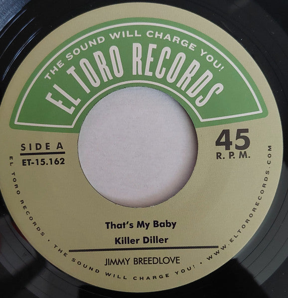 JIMMY BREEDLOVE (ジミー・ブリードラブ)  - Killer Diller EP/ That's My Baby  +3 (Spain 限定ジャケ付き再発4曲入り 7"EP/New)