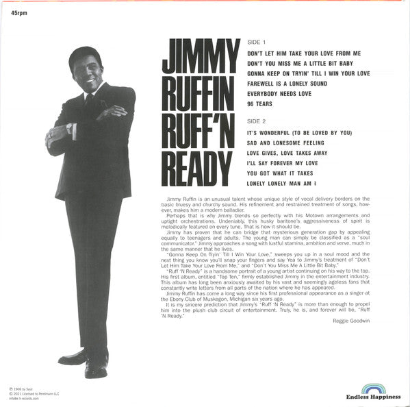 JIMMY RUFFIN (ジミー・ラフィン)  - Ruff'n Ready (EU 限定復刻再発 LP/New)