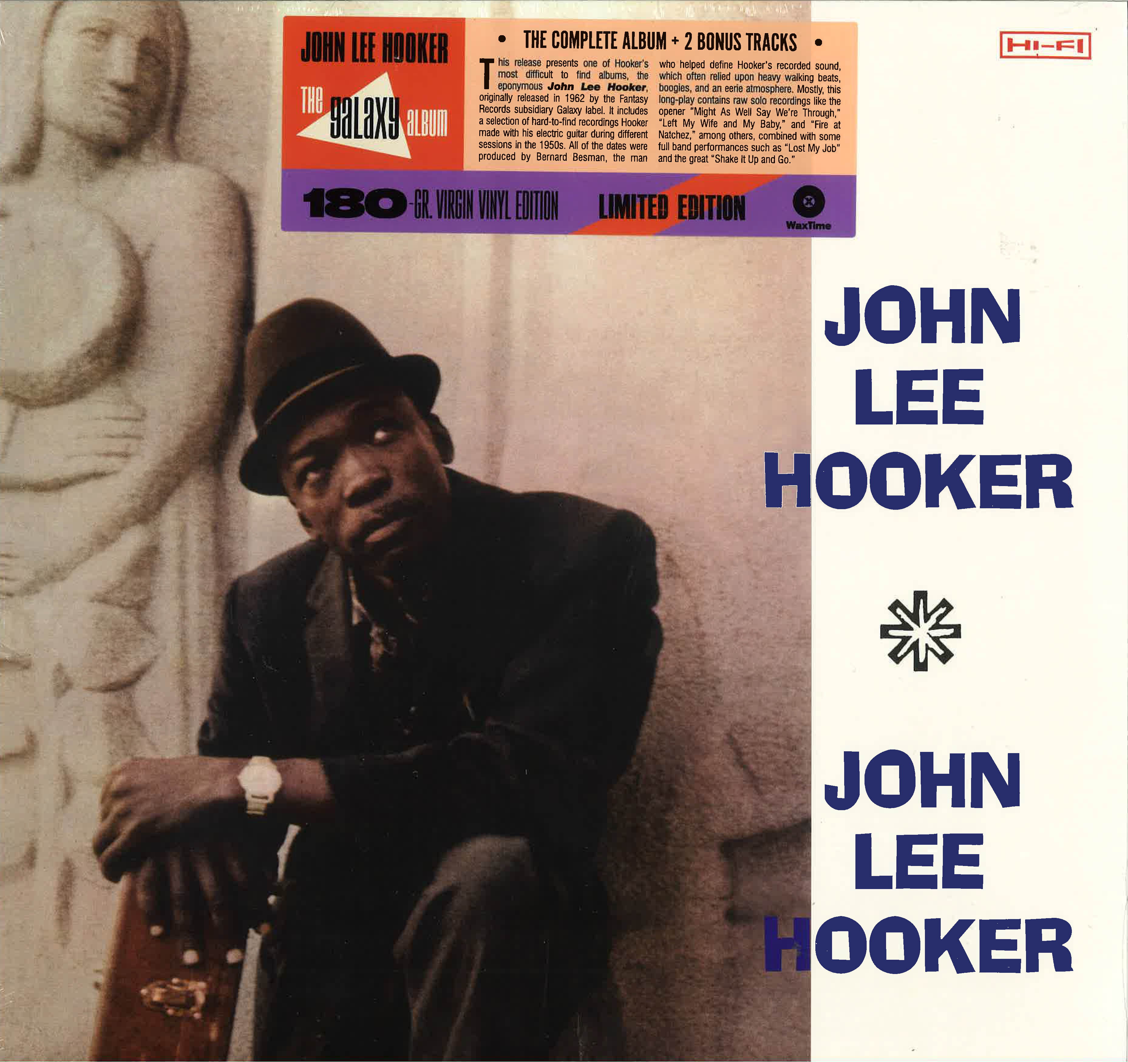 JOHN LEE HOOKER (ジョン・リー・フッカー)  -S.T. [ The Galaxy Album ] (EU 限定ボーナス入り再発180g ステレオ LP/New)