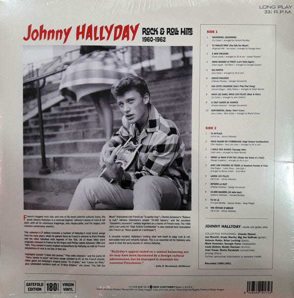 JOHNNY HALLYDAY (ジョニー・アリディ)  -  Rock & Roll Hits 1960-1962 (EU 限定アナログ LP-見開きジャケ/New)