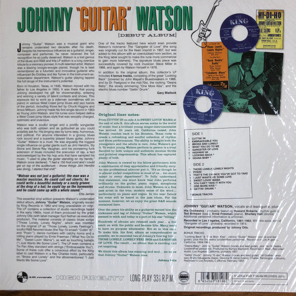 JOHNNY GUITAR WATSON (ジョニー・ギター・ワトソン)  - S.T. <1st Album>  (EU 限定復刻ボーナス入り再発180g LP/New)