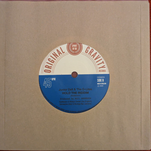 JUNIOR DELL & THE D-LITES (ジュニア・デル＆ザ・ディーライツ)  - Whole Lotta Skankin' Goin' On / Hold The Riddim (UK 限定 7"/New)