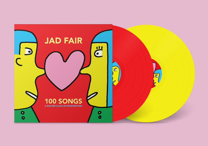 JAD FAIR (ジャド・フェア)  - 100 Songs - A Master Class In Songwriting (US 限定レッド&イエローヴァイナル 2xLP/NEW)