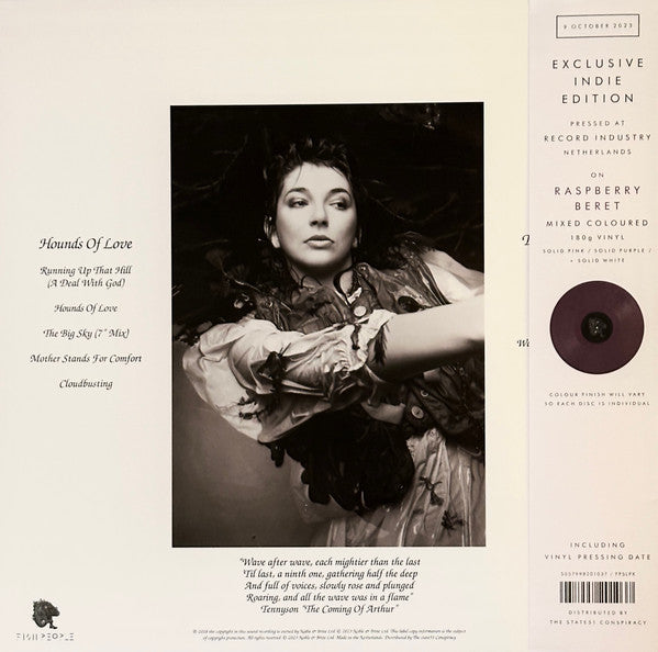 KATE BUSH (ケイト・ブッシュ)  - Hounds Of Love (世界共通 限定復刻リマスター再発 180g「カラー（Raspberry Beret）VINYL」LP/ New)