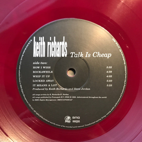 KEITH RICHARDS (キース・リチャーズ)  - Talk is Cheap (UK-EU-US共通 限定再発180g「赤盤」 LP/New)