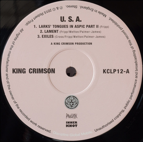 KING CRIMSON (キング・クリムゾン)  - USA (UK 限定リマスター再発 200g LP/New)
