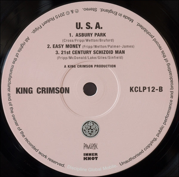 KING CRIMSON (キング・クリムゾン)  - USA (UK 限定リマスター再発 200g LP/New)