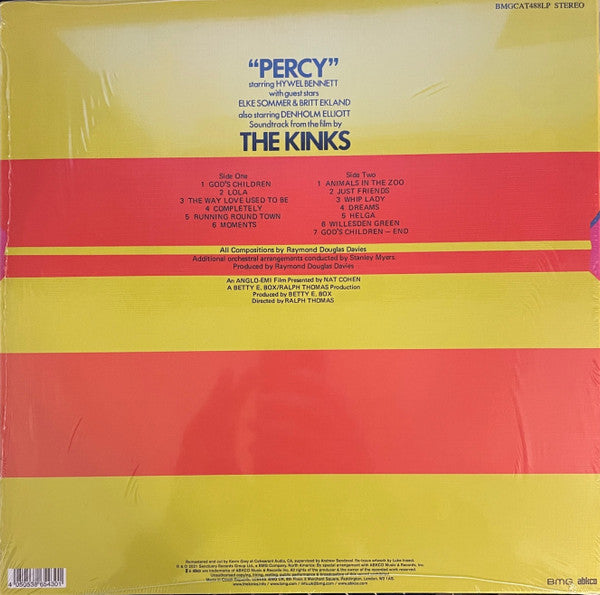 KINKS (キンクス)  - Percy (UK 2021年レコードストアデイ限定「ピクチャーディスク」 LP - テクスチャージャケ/New BMGCAT488LP)
