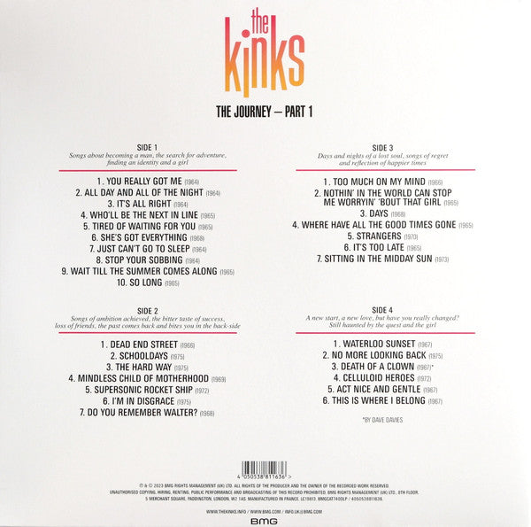 KINKS (キンクス)  - The Journey - Part 1 (EU 限定プレス・リマスター 2xLP/New)