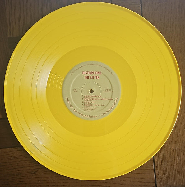 LITTER (リッター)  - Distortions (US 正規限定復刻再発「イエローVINYL」モノラル LP/New)米ガレージPUNK古典'67年デビューアルバム！