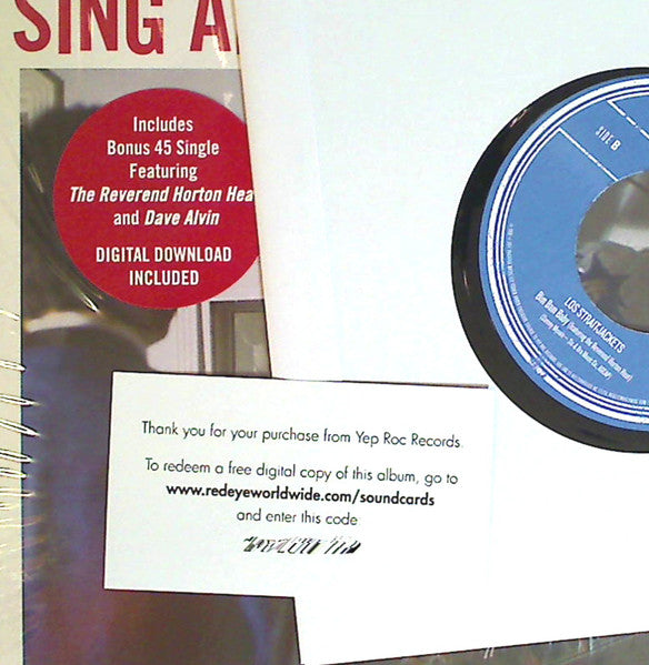 LOS STRAITJACKETS (ロス・ストレイトジャケッツ)  - Sing Along with Los Straitjackets (US  1500枚限定再発LP＋7インチ /New ) '01年カヴァコラボ