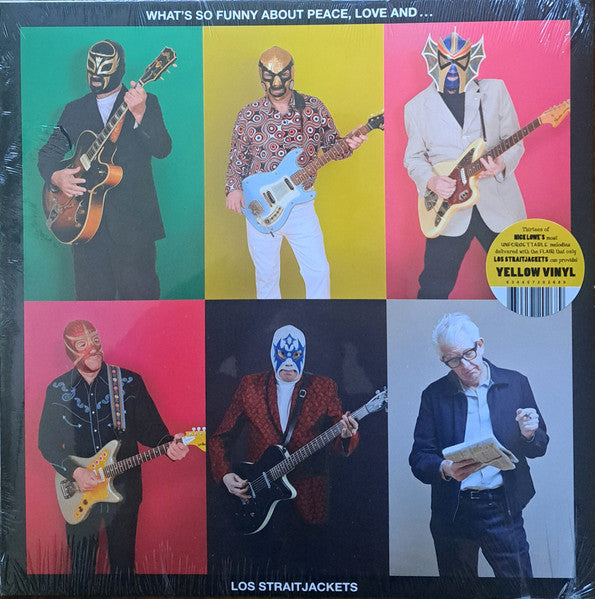 LOS STRAITJACKETS (ロス・ストレイトジャケッツ)  - What's So Funny About Peace, Love and Los Straitjackets (US 1000枚限定「イエローVINYL」再発LP/ New)ニック・ロウ名曲インスト・カバーアルバム、初再発化！