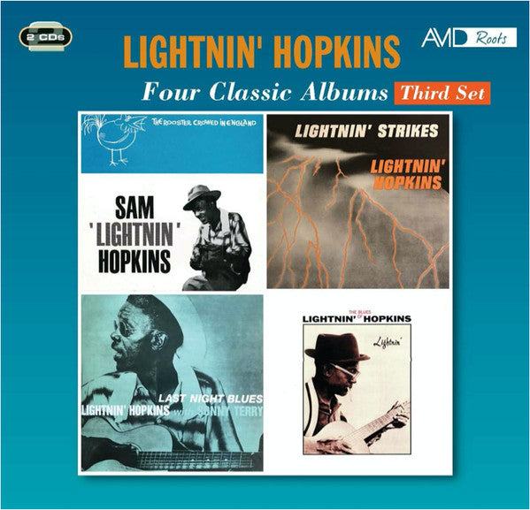 LIGHTNIN’ HOPKINS (LIGHTNING HOPKINS) (ライトニン・ホプキンス)  - Four Classic Albums - 3rd Set (UK 限定合体再発CDx2枚組/New) 全42曲！