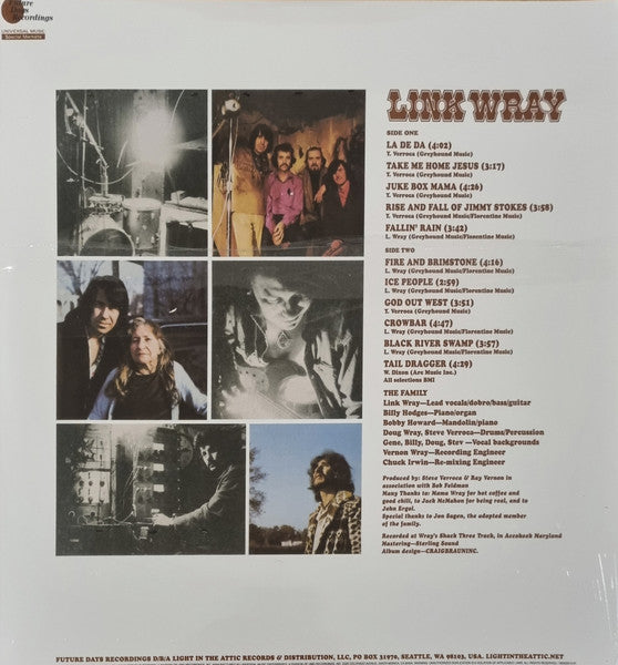 LINK WRAY  (リンク・レイ)  - Link Wary [ '71 Album ]  (US 限定復刻再発「（赤・緑・オレンジ）3色 VINYL」LP/New)