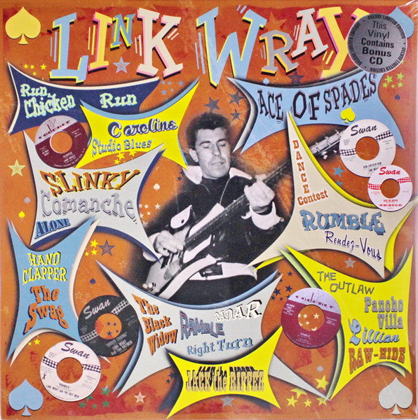 LINK WRAY (リンク・レイ)  - Ace of Spades (UK 限定「赤盤」LP＋同内容のCD /New)