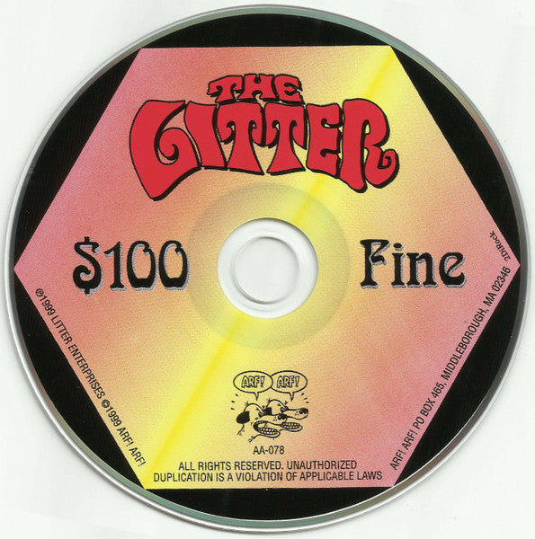 LITTER (リッター)  - $100 Fine (US 限定ボーナス入り再発 CD/New)