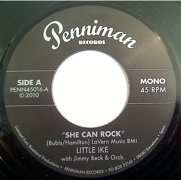 LITTLE IKE / EARL GAINES (リトル・アイク / アール・ゲインズ)  - She Can Rock / Now Do You Hear (スペイン 限定再発 7インチ ) ブラック・ロックンロール & ストロールR&B名曲！