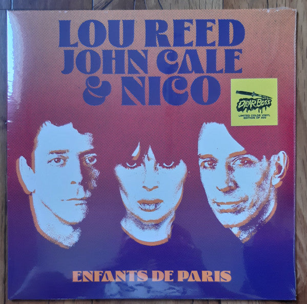 LOU REED, JOHN CALE, NICO (ルー・リード、ジョン・ケイル、ニコ)  - Enfants De Paris - Live At The Bataclan, Paris, 1972 (EU 限定300枚「カラーVINYL」再発 LP/ New)