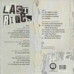 LAST RITES (ラスト・ライツ)  - Outtakes & Wat Weiss Ich Denn?  (German 250枚限定プレス LP) '82〜'85年コンピレーション！
