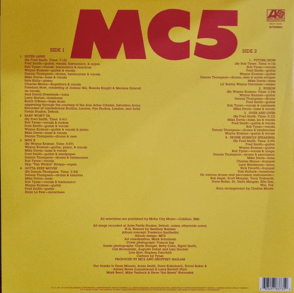 MC 5 (エム・シー・ファイヴ)  - High Time (US-EU 限定再発「クリア&黄色スプラッター・ヴァイナル」LP/New)