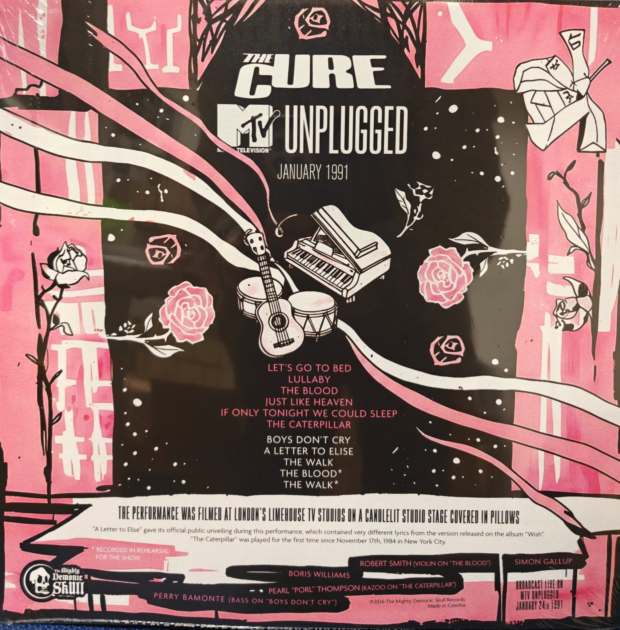 CURE, THE (ザ・キュアー)  - MTV Unplugged (Czech 限定リリース LP/NEW) アコーティック・ライブアルバム