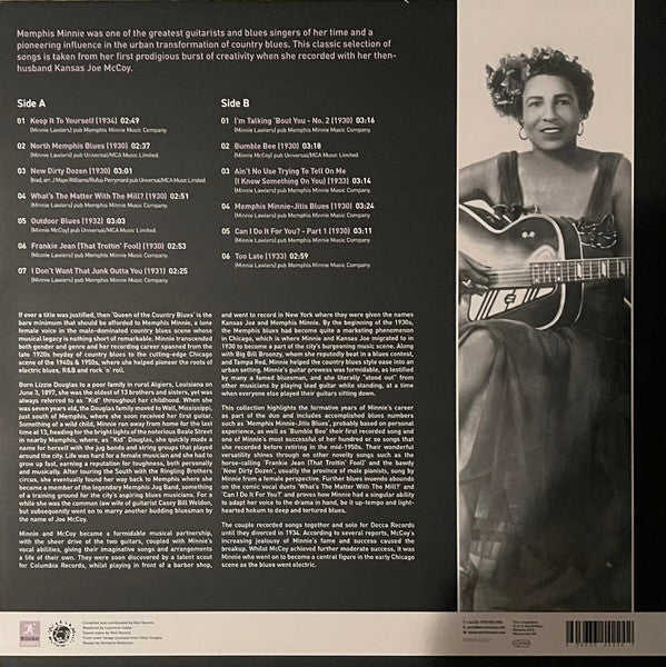 MEMPHIS MINNIE (メンフィス・ミニー)  - The Rough Guide To Memphis Minnie Queen Of The Country Blues (EU 限定プレス LP/New)