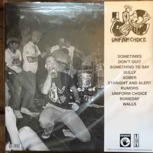 UNIFORM CHOICE (ユニフォーム・チョイス)  - Uniform Choice (US 正規再発「560枚限定クリアヴァイナル」LP/ New) '84年ファーストデモ音源！