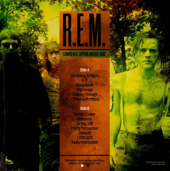 R.E.M. (アール・イー・エム)  - Lawrence Opera House 1982 (German 限定リリース LP/NEW) '82年アメリカ録音ライブアルバム