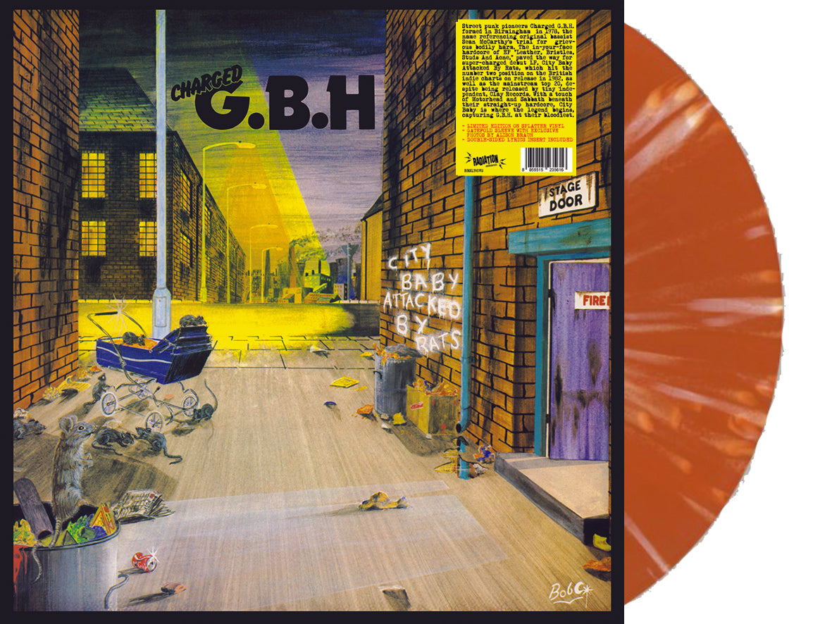 Charged G.B.H (チャージド G.B.H)  - City Baby Attacked By Rats (イタリア限定再発「スプラッターヴァイナル」LP/ New)