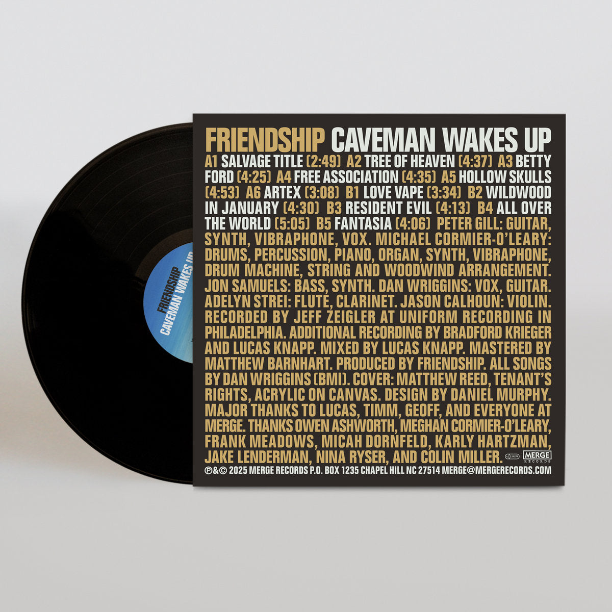 FRIENDSHIP (フレンドシップ)  - Caveman Wakes Up (US 限定リリース LP/NEW) '25年5thアルバム