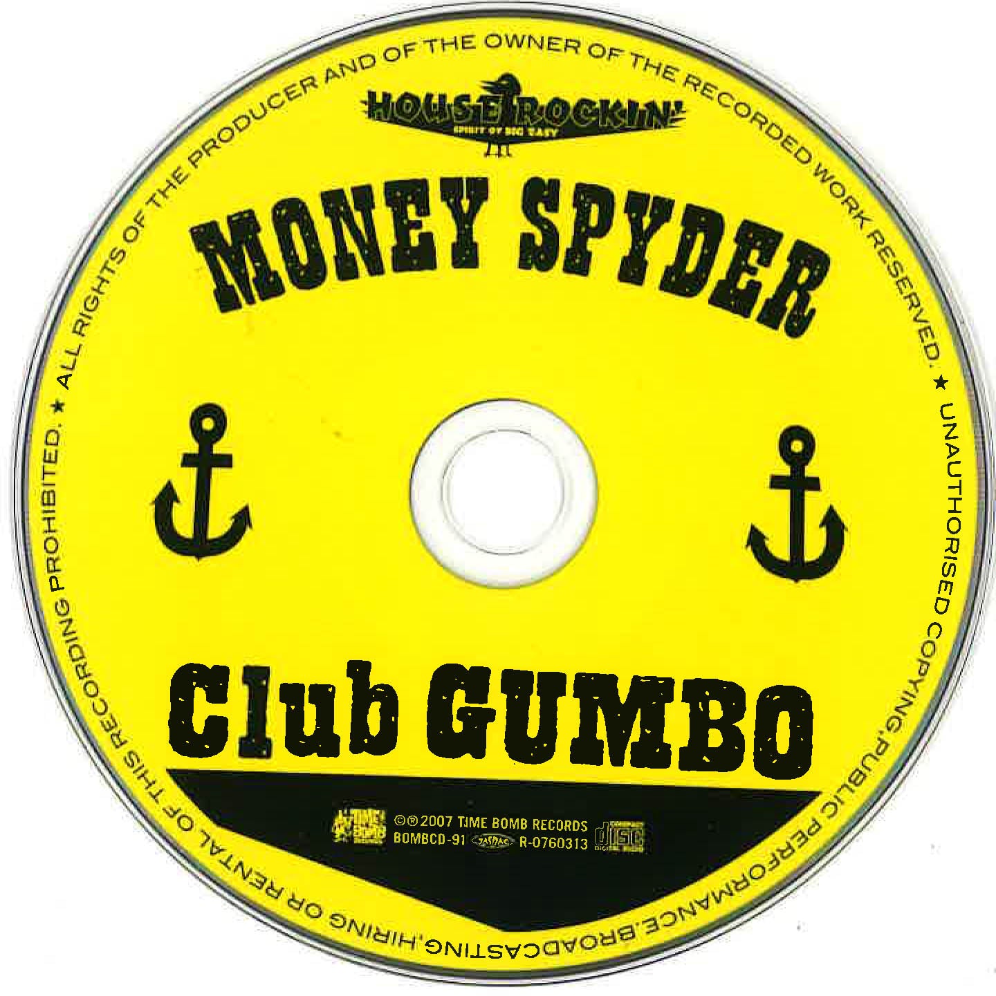 MONEY SPYDER (マネー・スパイダー) -  Club Gumbo (日本 タイムボム  限定 CD / New) 大阪ロッキン・ガンボ・バンド'07年セカンドアルバム